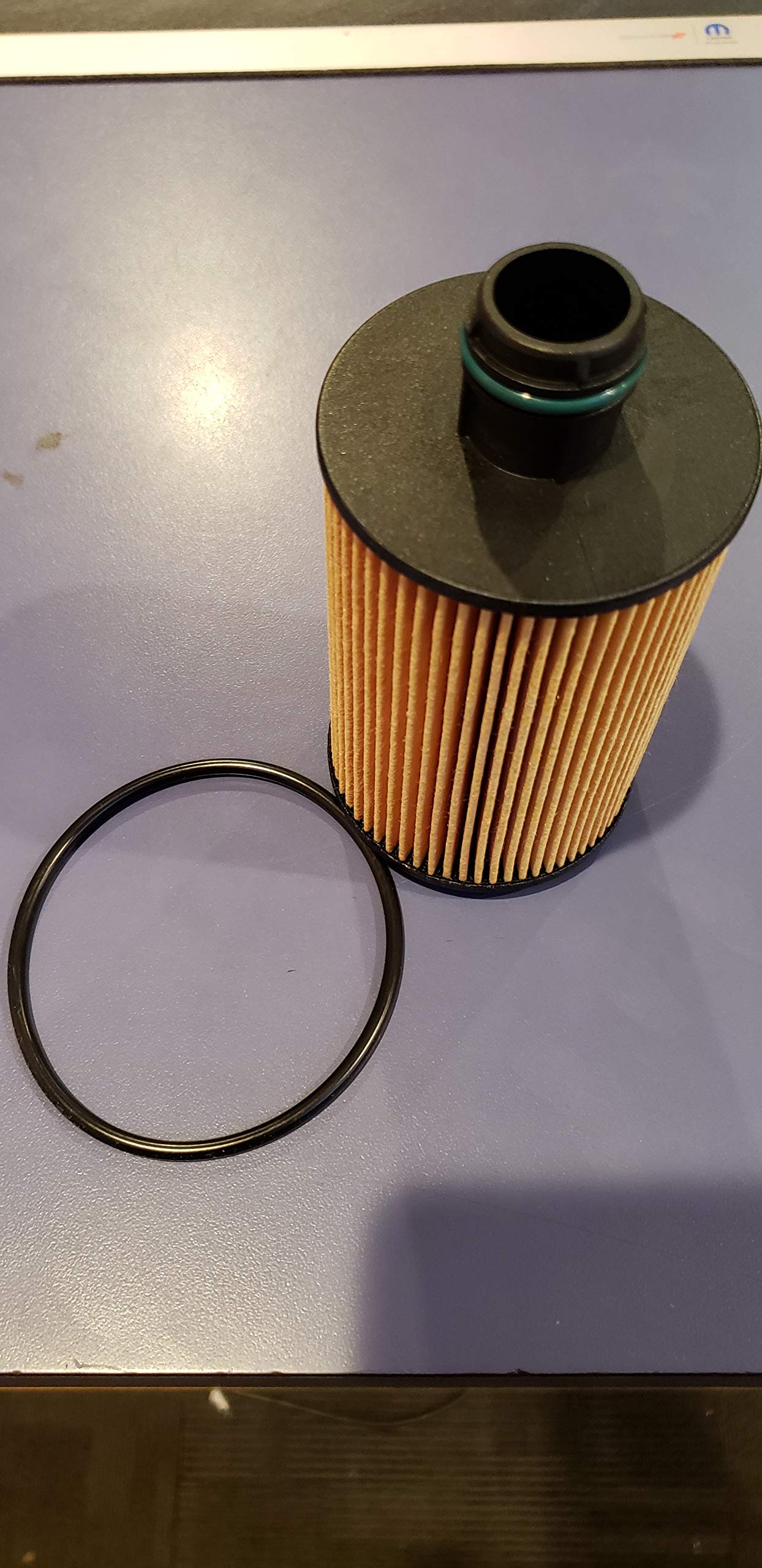 Genuine OEM Dodge Ram Jeep Grand Cherokee 3.0L EcoDiesel Oil Filter with Gasket - Replacement Engine Oil Filter for 2014-2020 Models | Perfect for Routine Maintenance & Off-Road Adventures