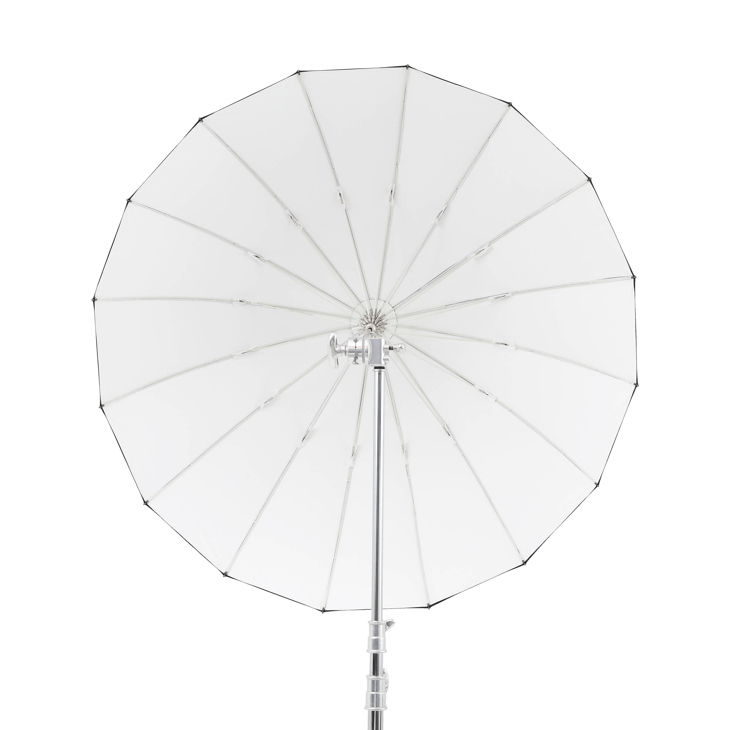 130W 130cm White Portable Parabolic Umbrella - Professional Photography Lighting Softbox for Studio, Outdoor & Portrait Shoots