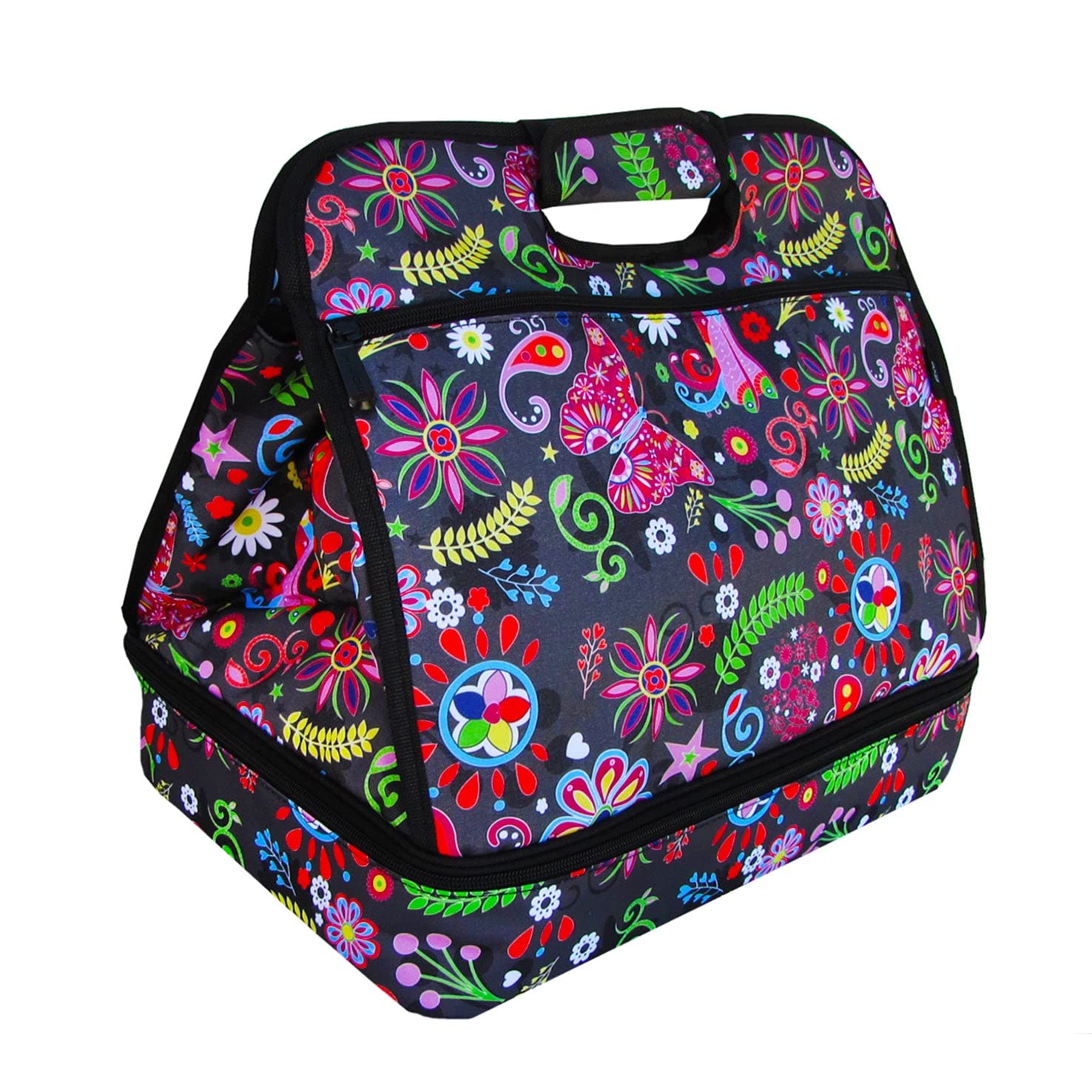Stylish Pop Floral Tuna Maria Tote Bag - 17 Inch Large Handbag for Women, Perfect for Work, Travel & Beach Day Essentials