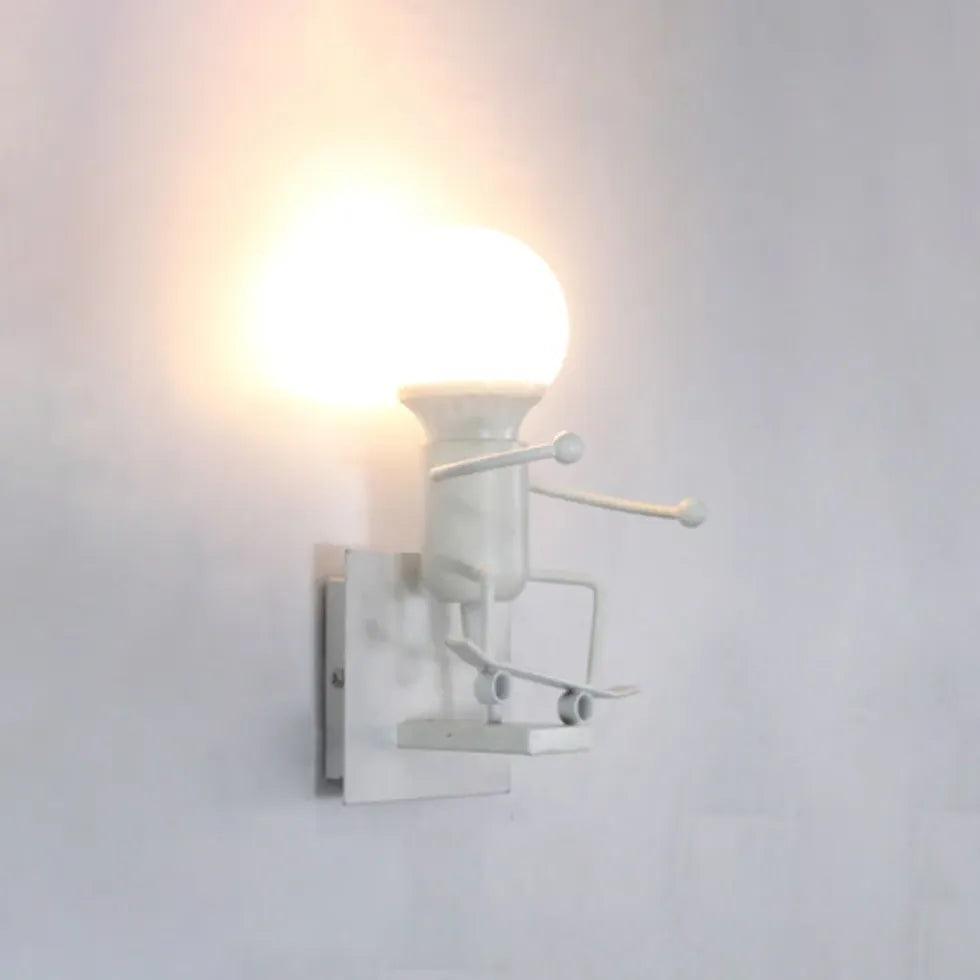 Modern Wall Lights for Kids Room - Creative Little Man Design, LED Night Light for Bedroom, Nursery, Playroom - Perfect for Bedtime & Decor