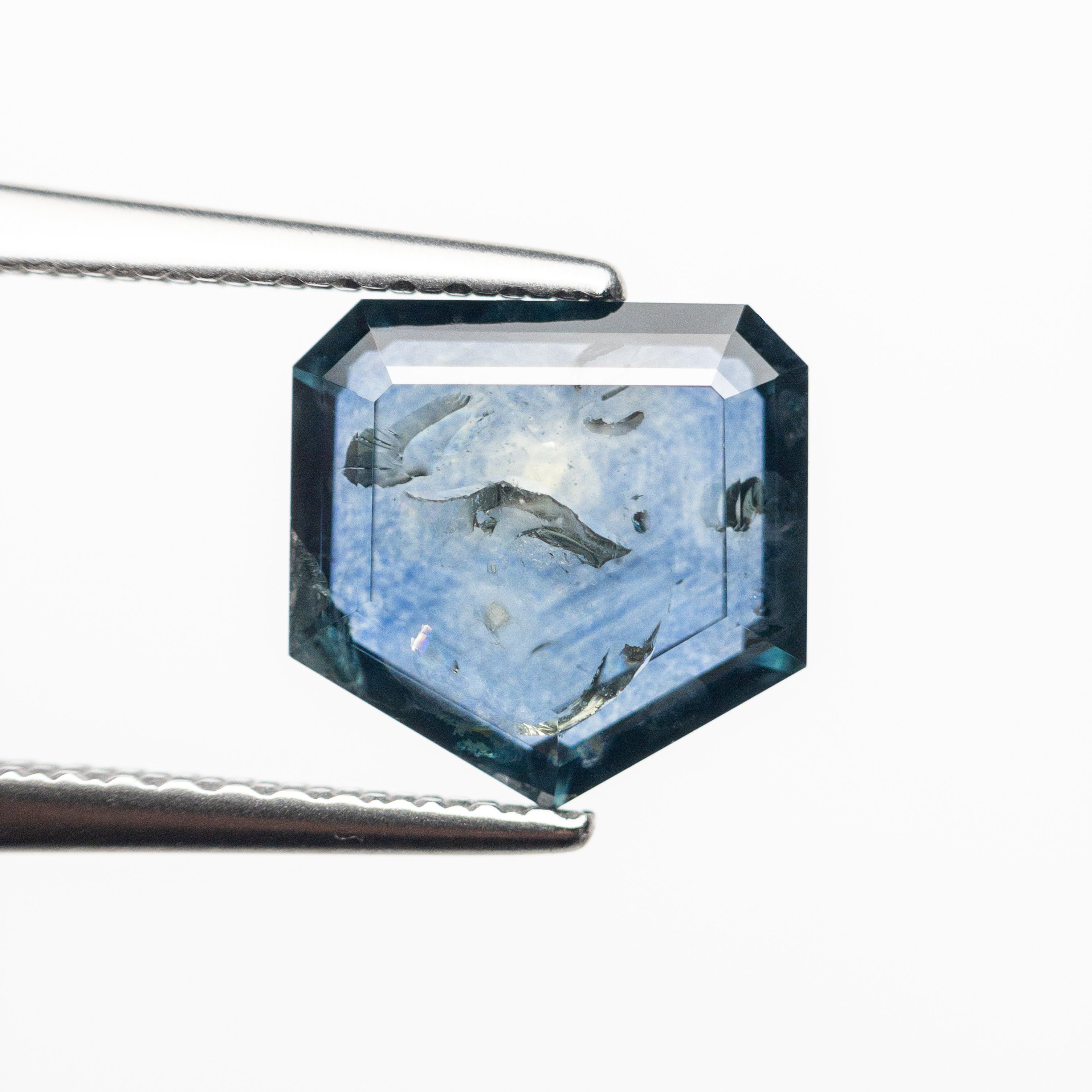 2.67ct Natural Shield Rose Cut Sapphire - 7.99x8.04x3.67mm Loose Gemstone for Jewelry Making (22434-52) | Perfect for Engagement Rings, Pendants & Custom Designs