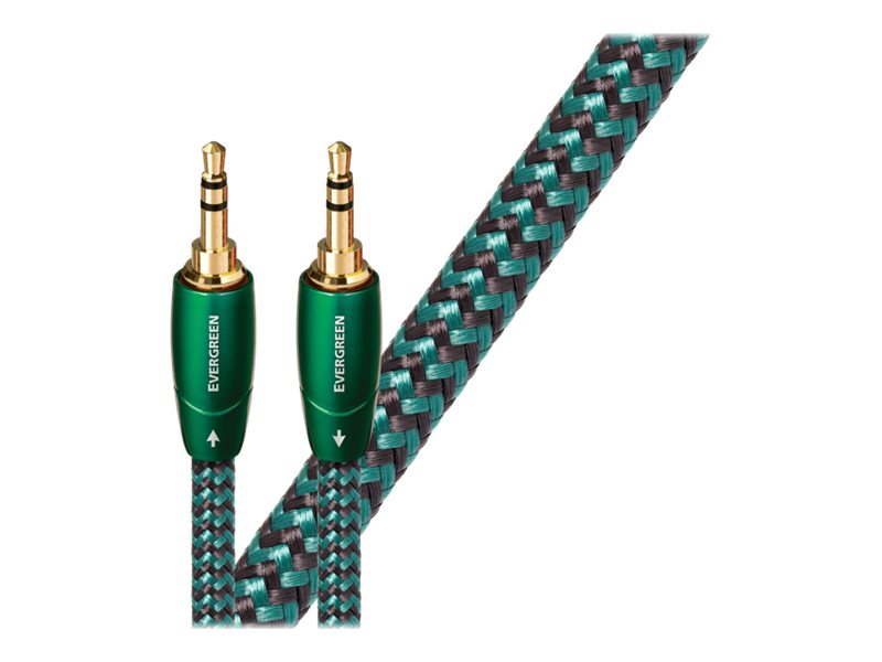 Audioquest Evergreen Mini Jack 3.5mm Stereo Audio Cable - High-Quality Aux Cord for Headphones, Speakers & Mobile Devices - Perfect for Home, Car & Travel Use