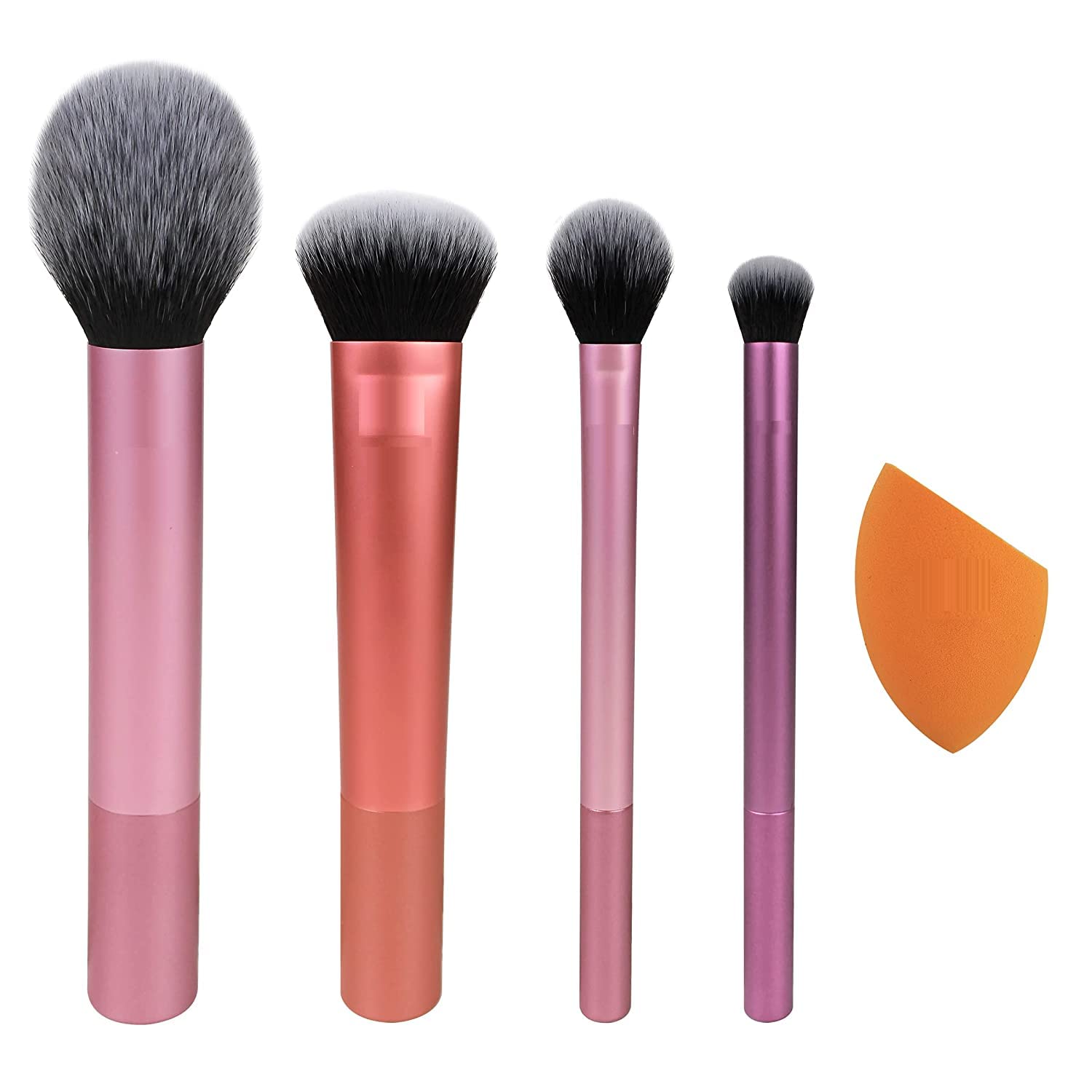 URBANMAC 5-Piece Makeup Brush Set for Professional Artist Looks - Perfect for Contouring & Blending