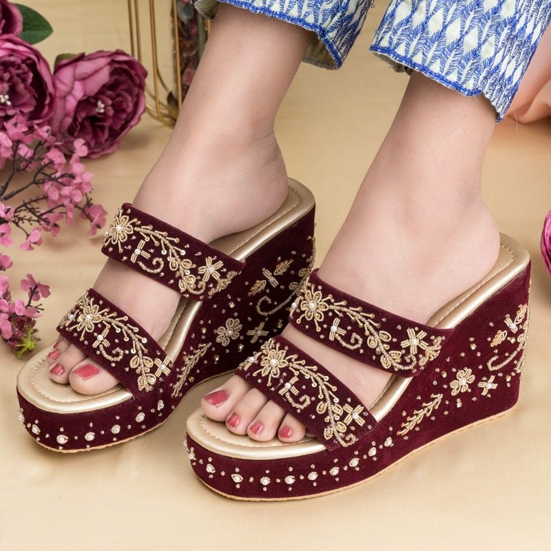 WD 6 or Maroon - High-Quality Women's Shoes for Casual Wear, Work & Outdoor Activities | Comfortable & Stylish Footwear