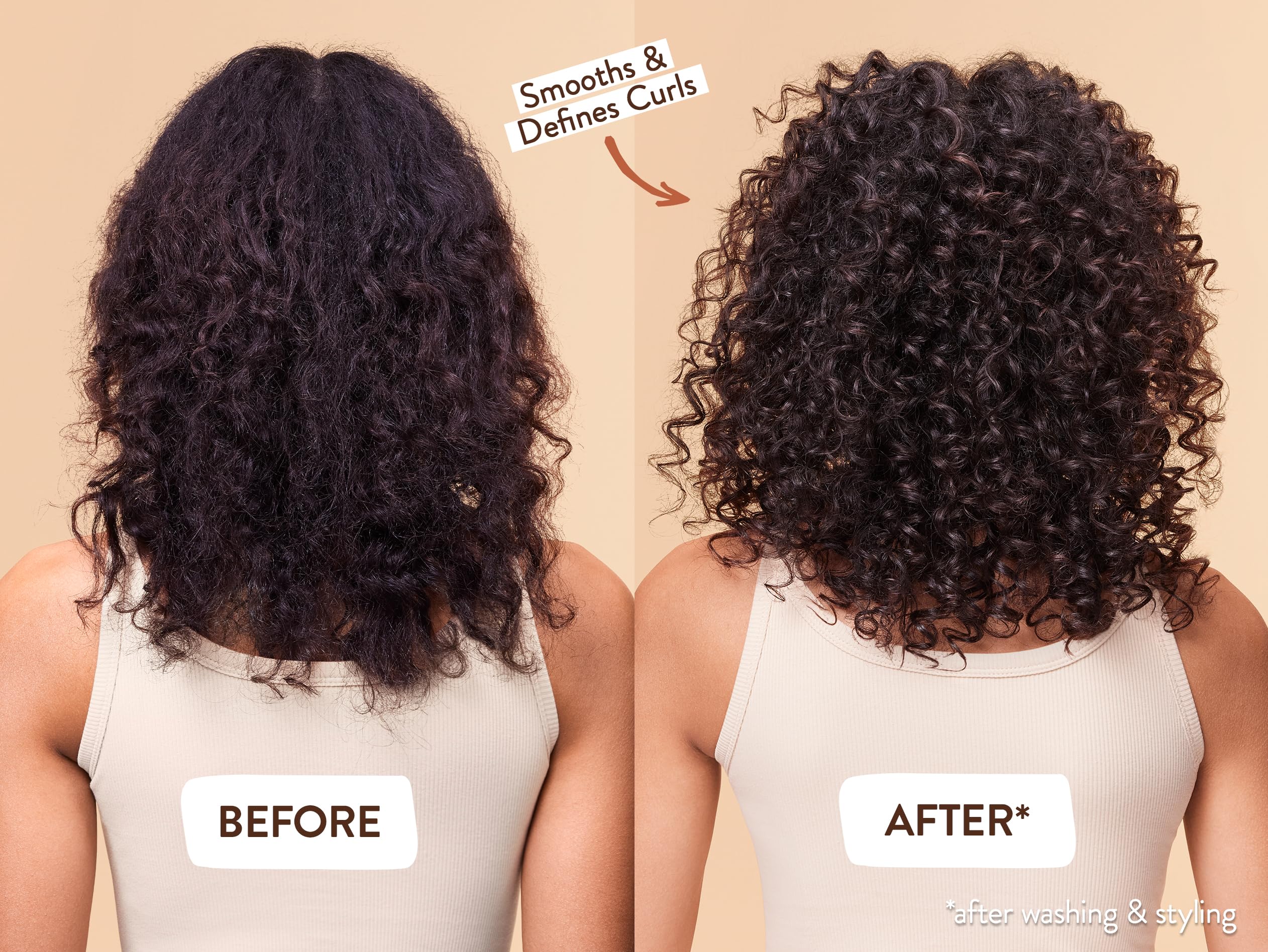 Babo Botanicals Defining Baobab & Rosehip Shampoo and Conditioner Set for Dry, Curly Hair – Sulfate-Free, Smooth & Define with Passion Fruit Ferment – Hydrating Hair Care for Frizz Control & Scalp Health – Perfect for Daily Use and Natural Curl Enhancement