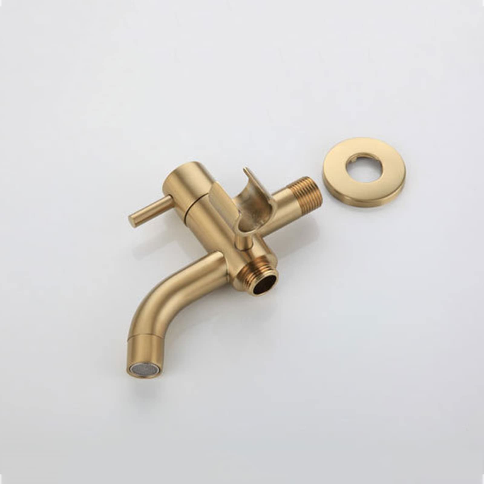**Portable Brass Handheld Sprayer for Toilet & Baby Cloth Diaper - Brushed Gold Faucet with Hose - Easy to Install - Ideal for Feminine Wash, Pet Cleaning & Household Use**