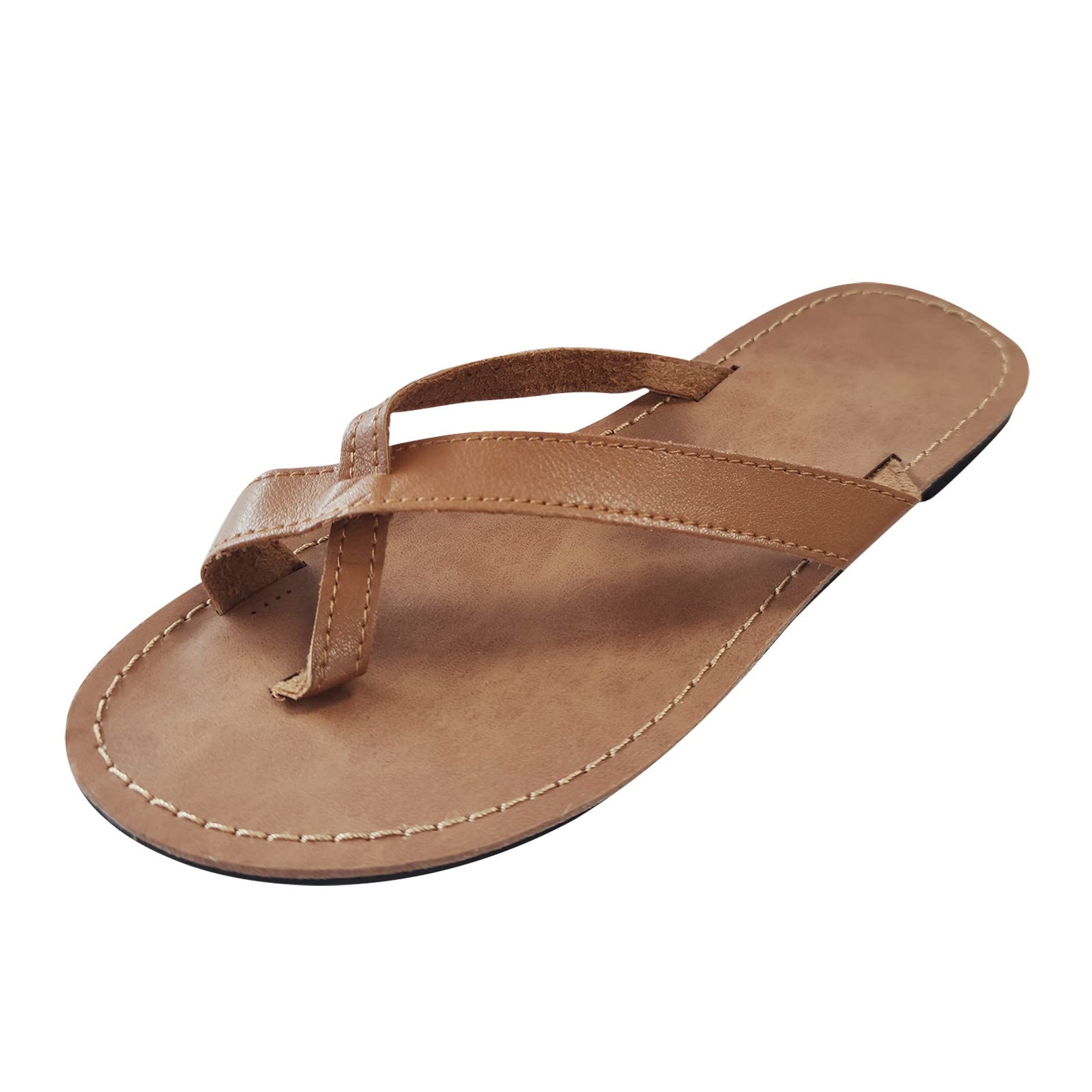 Women's Comfortable Elastic Dressy Sandals - Buttery Soft Flat Summer Sandals with Cross Band Toe Design | Perfect for Beach, Vacation, and Casual Outings