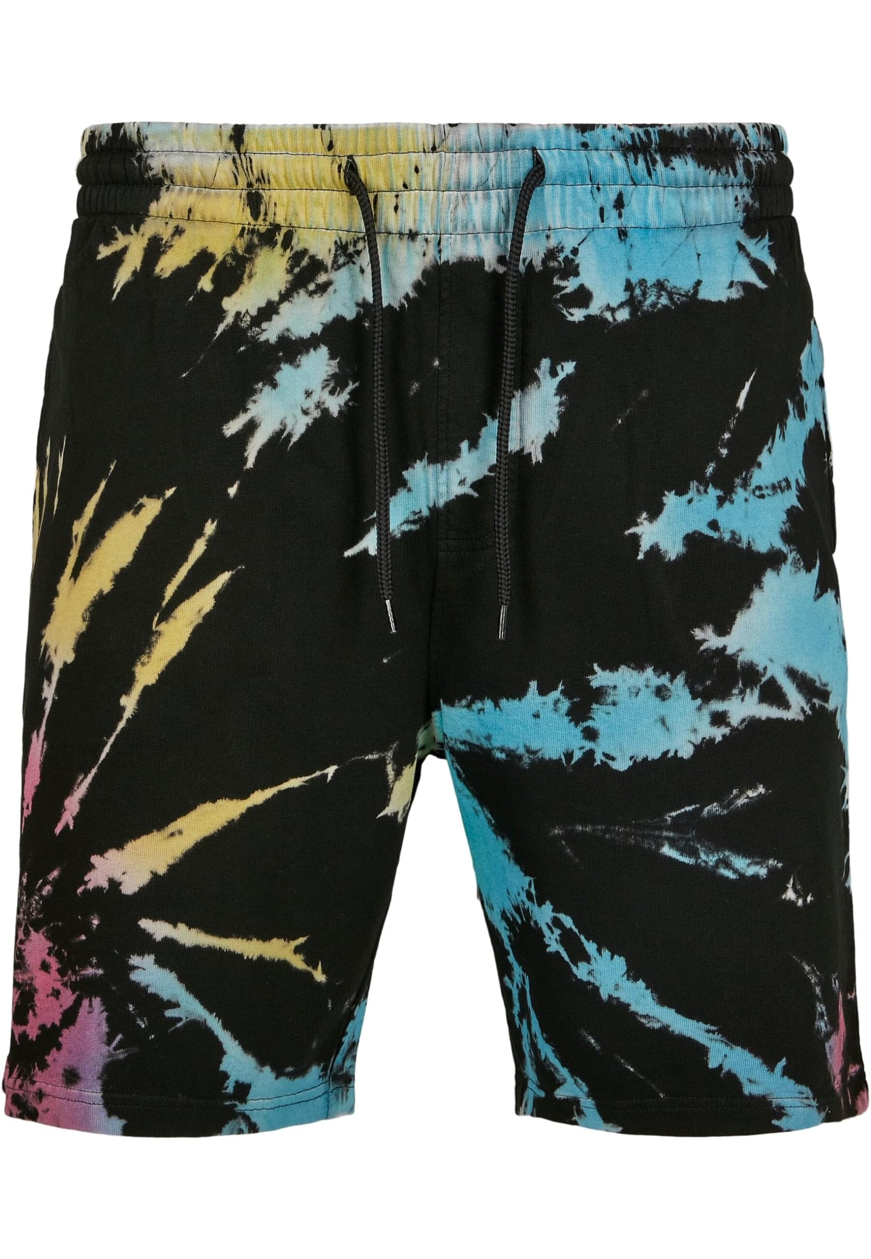 Urban Classics Tie Dye Sweat Shorts for Men - Comfortable Casual Athletic Shorts with Batik Design - Perfect for Gym, Lounge & Summer Outings