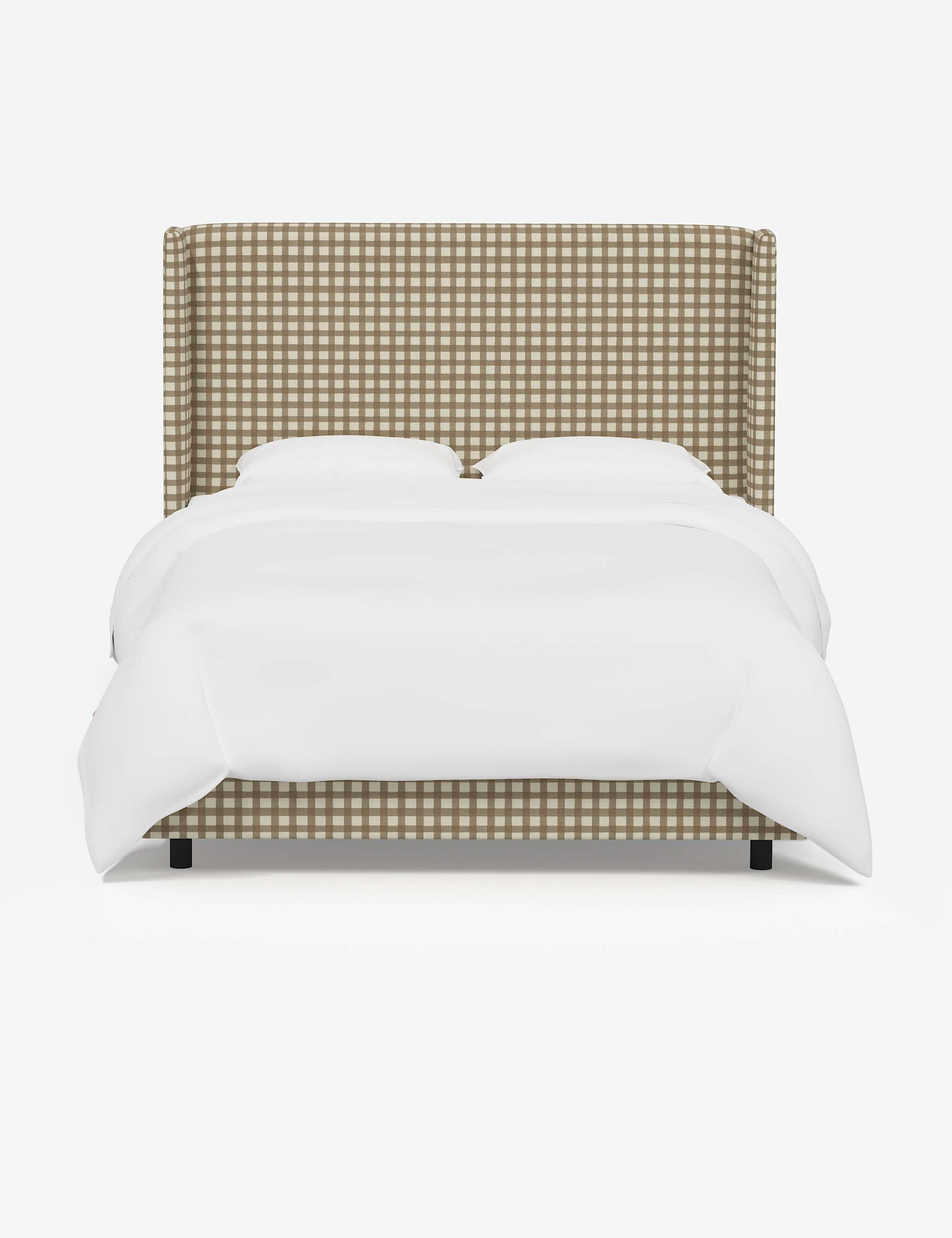 Adara Queen Size Bed Frame with Upholstered Headboard - Modern Platform Bed for Bedroom, Guest Room & Dorm | Easy Assembly & Sturdy Metal Support