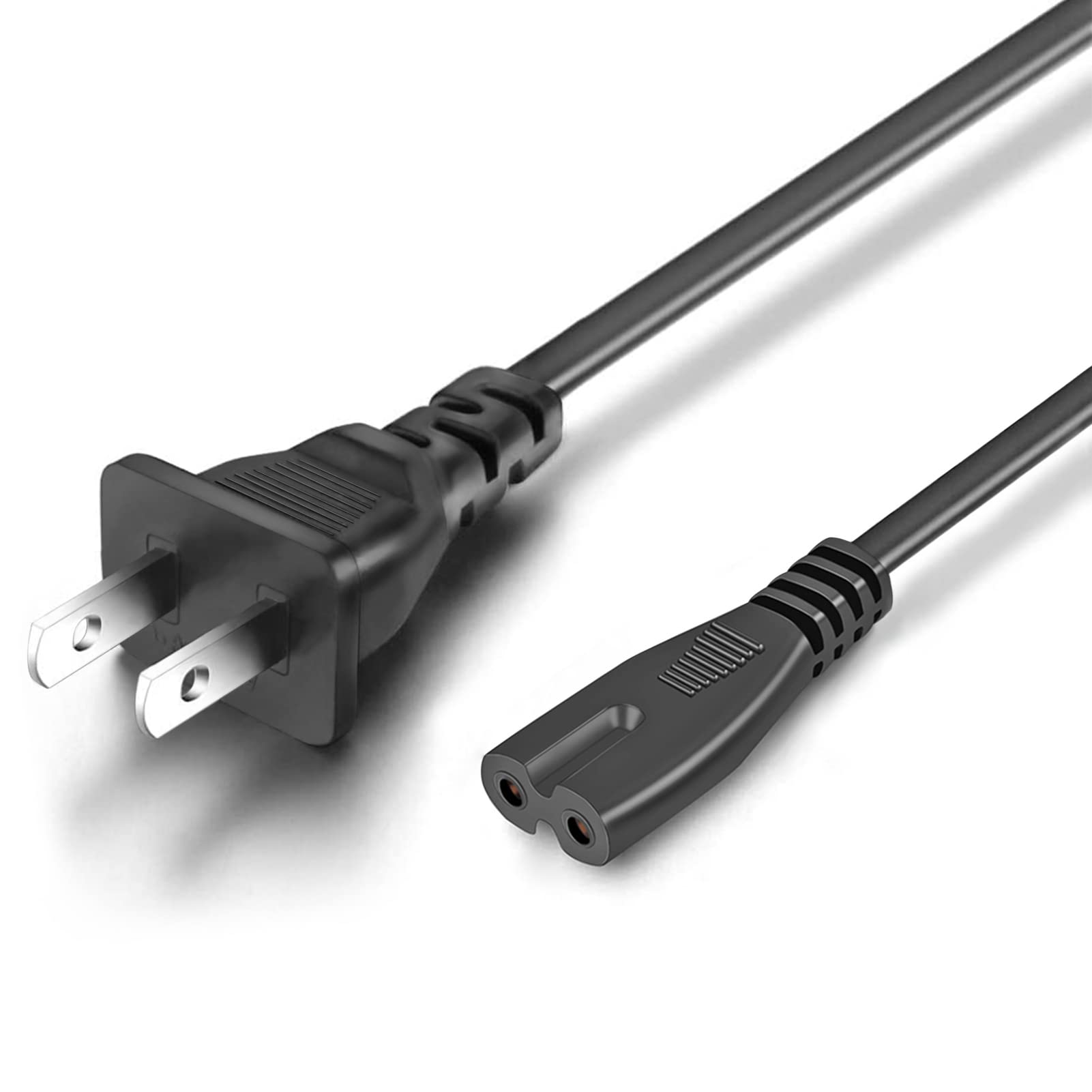 Xbox One S/X, Xbox Series X/S, PS5, PS4, PS3, PS4 Slim, PSP, PSV Replacement AC Power Cord - 3 Feet (2-Pack) - Perfect for Gaming Consoles & Home Entertainment Setup