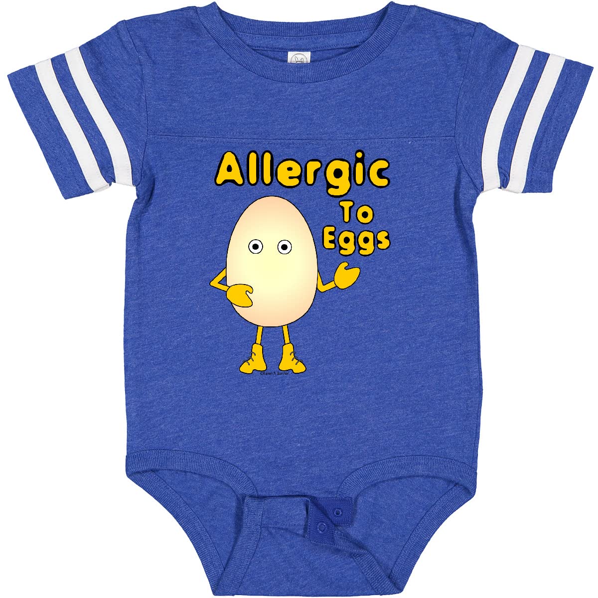 Allergic to Eggs Baby Bodysuit - Cute & Comfortable Egg Allergy Infant Onesie for Newborns & Toddlers - Perfect for Allergy Awareness & Playdates