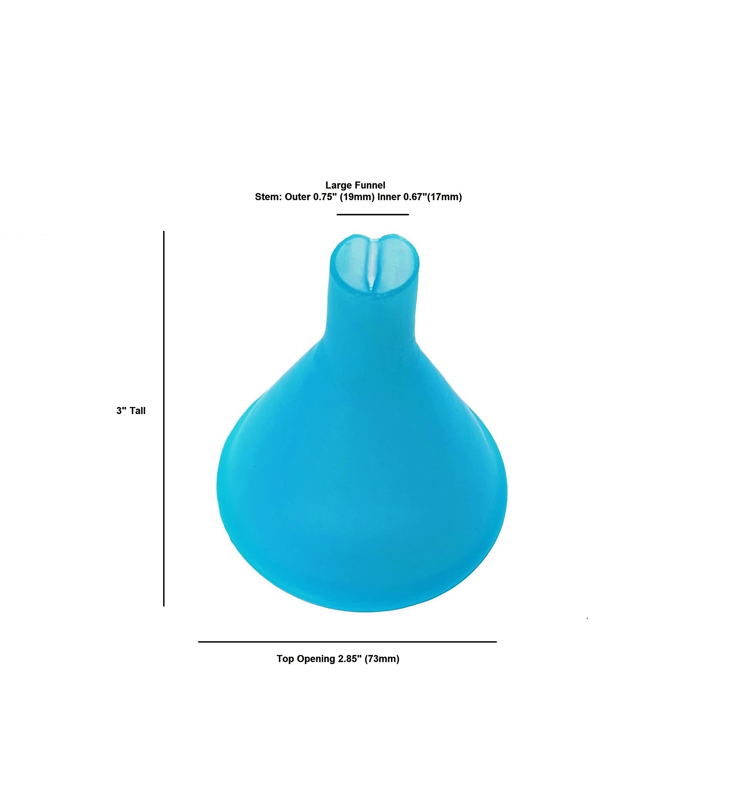 2 Pack Wide Mouth Funnel Set - Perfect for Protein Powder, Vitamins & Energy Drinks - Fits Most Plastic Bottles - Ideal for Kitchen, Gym & Travel Use