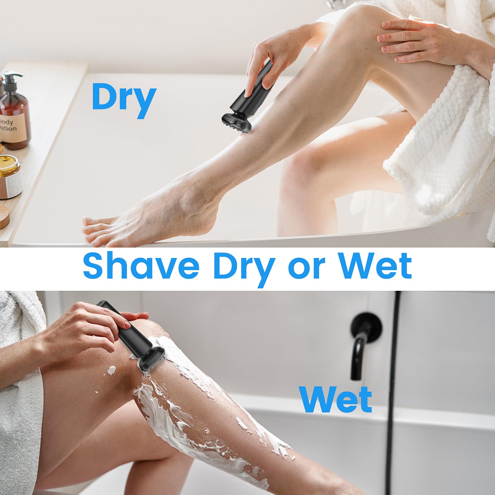 Women's Electric Razor - Cordless Wet & Dry Shaver for Smooth Legs, Arms, Armpits & Bikini Area | Fast Charging & Painless Hair Removal | Perfect for Travel, Gym & Daily Use at Home