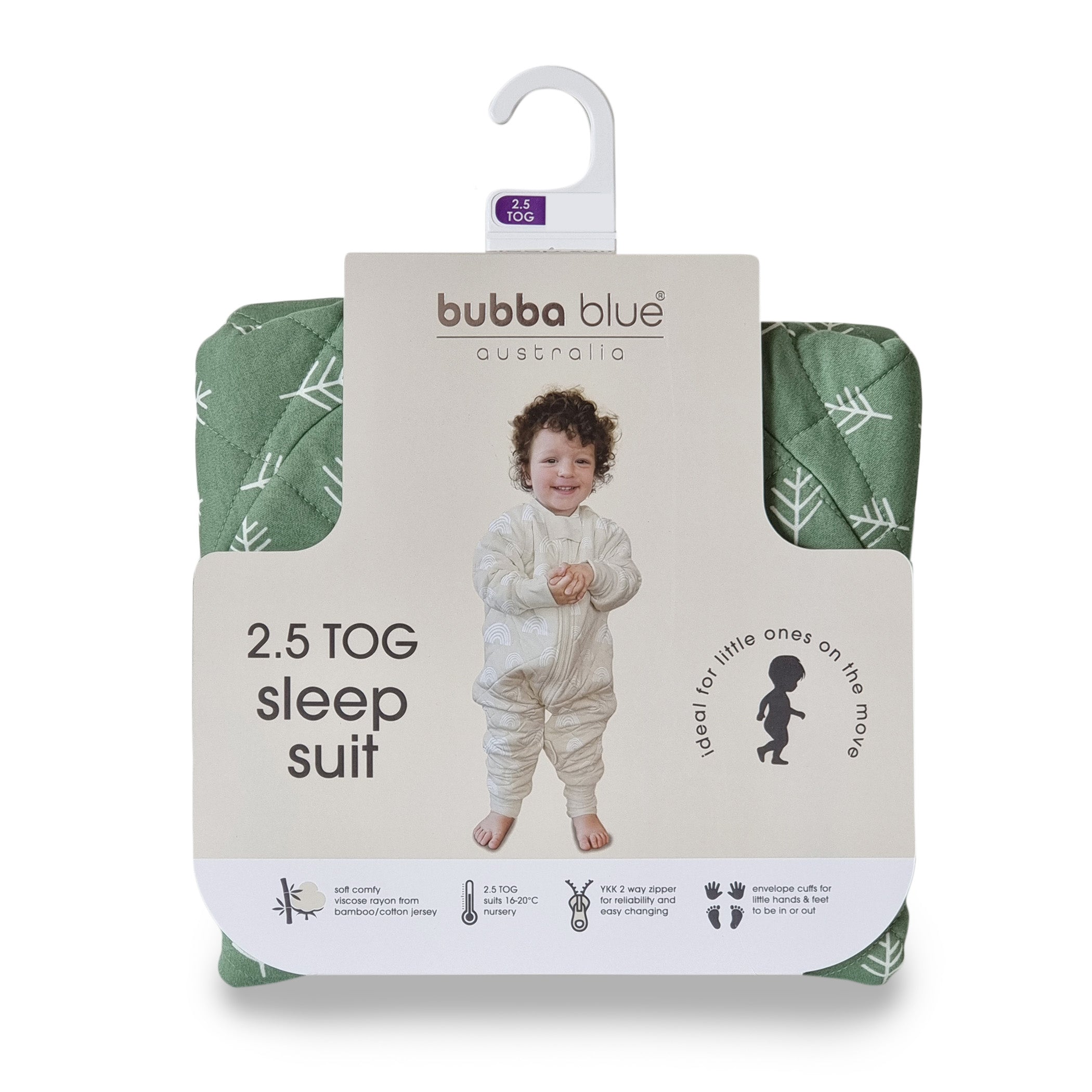 Nordic 2.5 TOG Sleep Suit for Baby - Soft Cotton Winter Pajamas with Forest Print - Perfect for Cozy Nights and Nursery Comfort