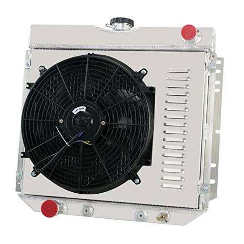 1963-1977 Ford Mustang Fairlane Torino & 1966-1973 Mercury Comet Aluminum Radiator - 3 Row Cooling System with 1x14