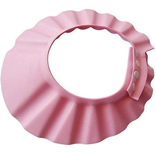 PAGHADI Adjustable Baby Shower Cap - Soft & Safe Hair Washing Hat for Infants & Toddlers - Waterproof Eye & Ear Protector (Multi-Color) - Perfect for Bath Time, Swimming & Sensitive Skin Care