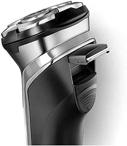 Premium Electric Razor for Men - Rotary Shaver with Wet/Dry Use, Pop-up Trimmer, LED Display & Fast Charging | Waterproof Silver Shaving Kit for Travel, Gym & Daily Grooming