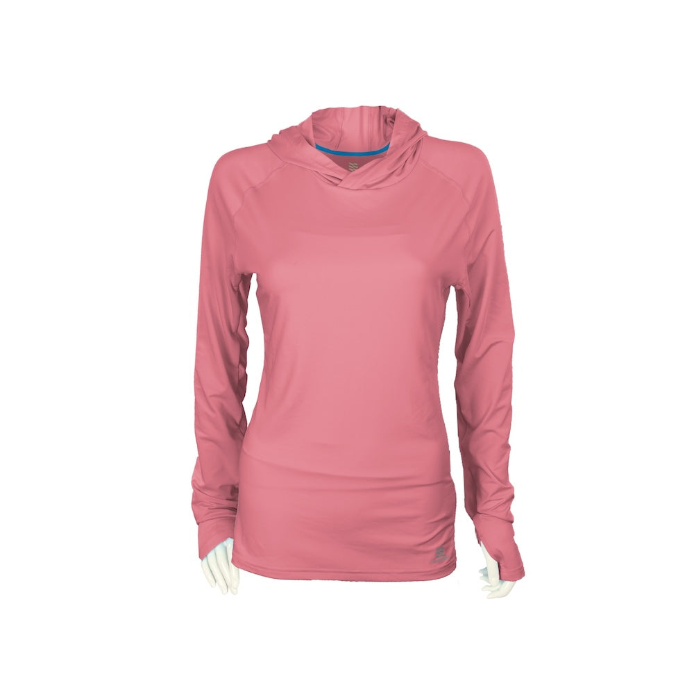 Women's Lightweight Cooling Hooded Long Sleeve Shirt - UPF Sun Protection for Outdoor Activities, Hiking & Summer Wear