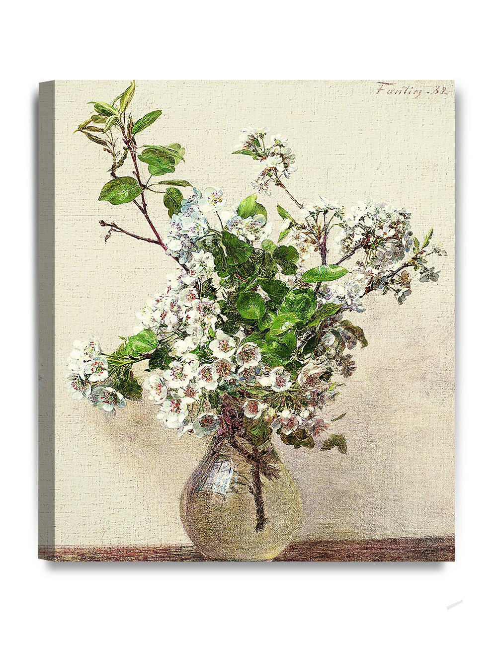 DECORARTS - Henri Fantin-Latour 'The Peasr' Oil Painting Reproduction Giclee Print on Acid-Free Cotton Canvas - 20x24 Wall Art for Living Room, Bedroom & Office Decor