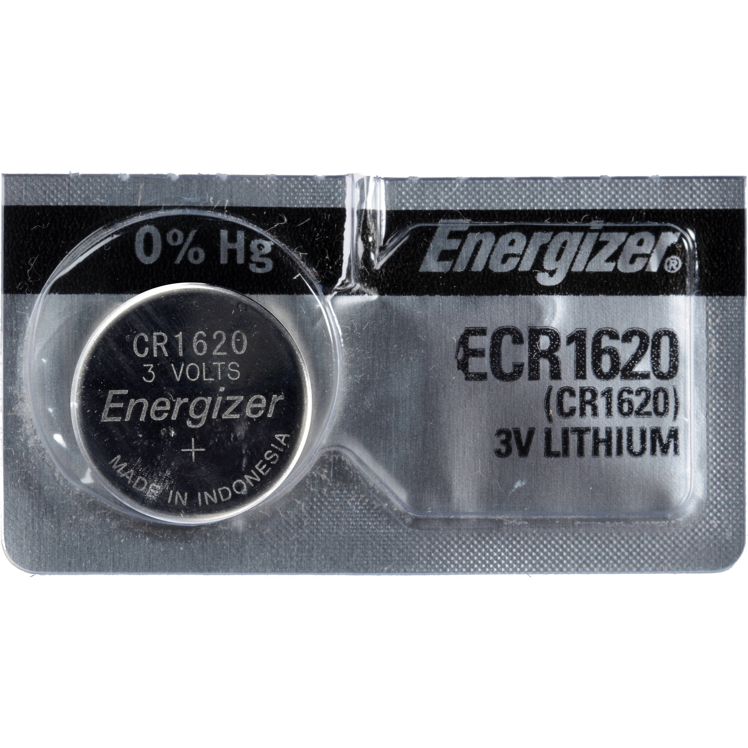 Energizer CR1620 3V Lithium Coin Battery - Long Lasting Power for Watches, Key Fobs, Calculators & Medical Devices