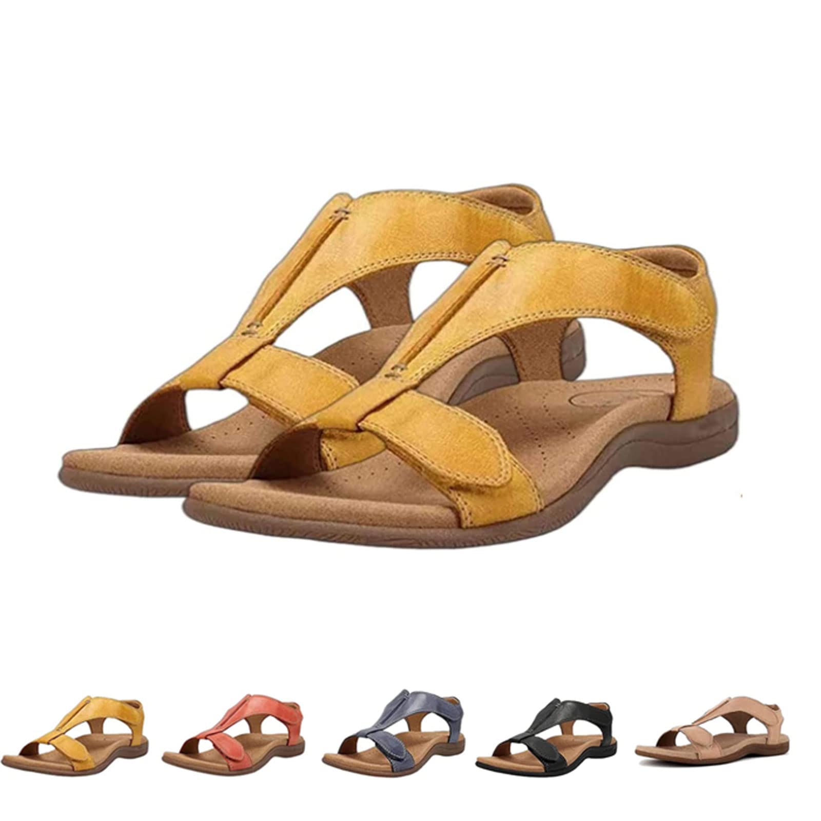 Dotmalls Women's Orthopedic Sandals - Comfortable & Supportive Arch Support for Plantar Fasciitis - Perfect for Walking, Travel & Everyday Wear