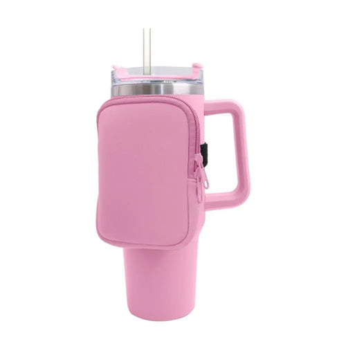 Neoprene Water Bottle Holder for Stanley Quencher 40oz & 20oz - Insulated Sleeve for Adventure, Hiking, Gym & Outdoor Activities