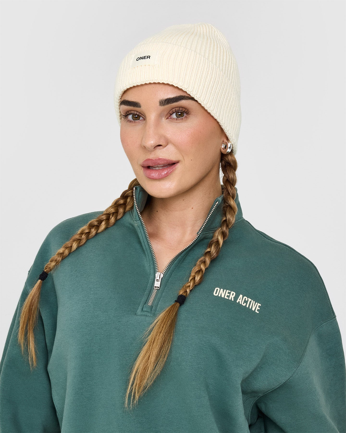 Oner Beanie Hat for Men & Women - Soft & Warm Winter Knit Beanie in Cream Color - Perfect for Outdoor Activities, Skiing, and Cold Weather Fashion