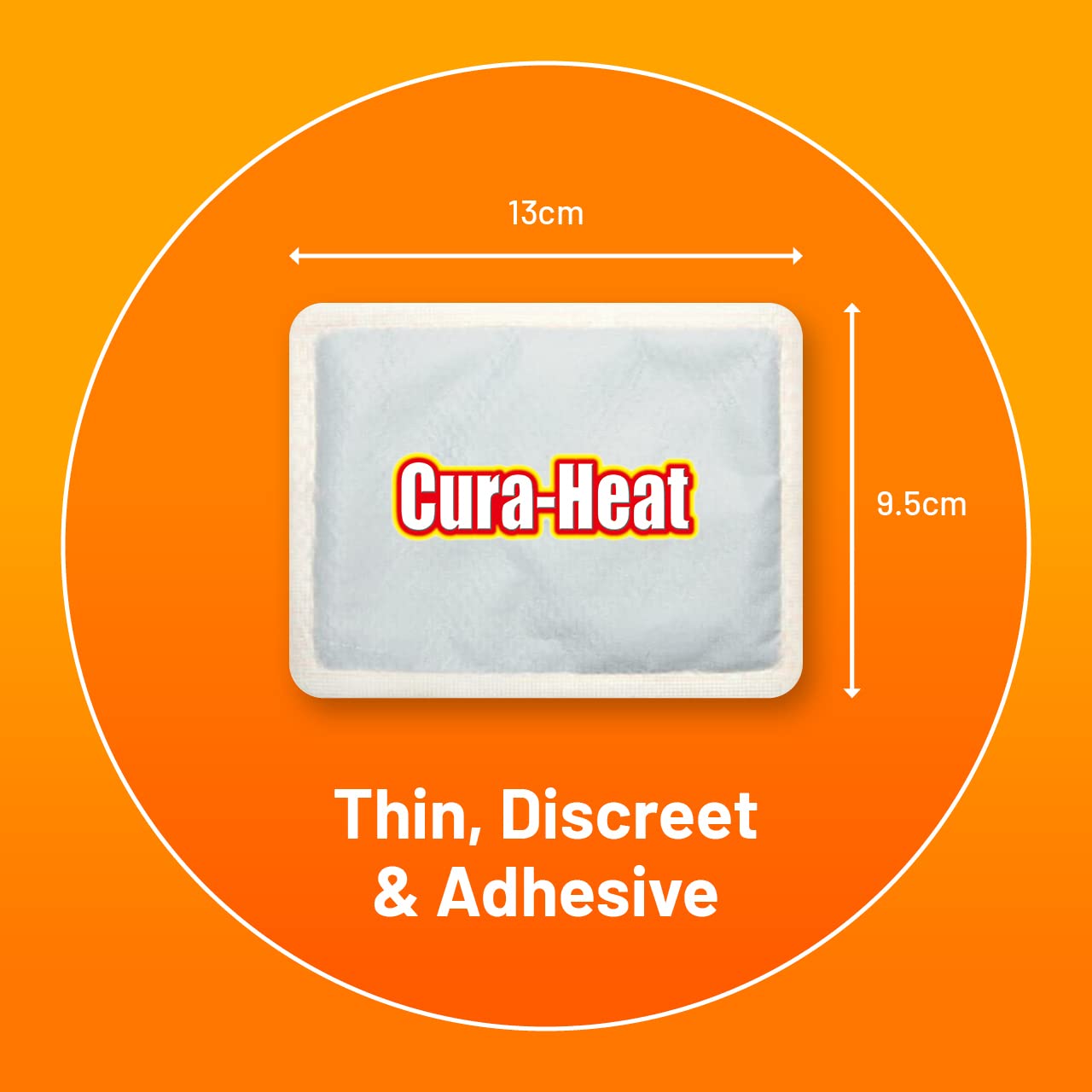 Cura-Heat Back and Shoulder Pain Relief Patches - 7 Patches per Pack (14 Total) - Instant Heat Therapy for Muscle Aches, Joint Pain & Stiffness - Perfect for Work, Exercise & Daily Comfort
