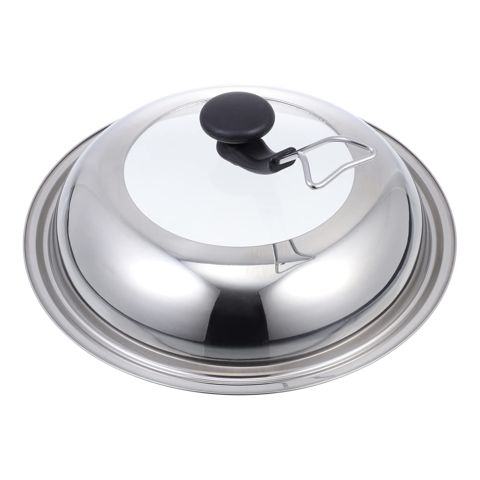 Premium Stainless Steel Universal Pot Lid - Clear Visible Glass Cover for Pans & Woks | Durable Kitchen Cookware Accessory for Sauteing, Boiling & Steaming | Perfect for Gas, Electric & Induction Stoves