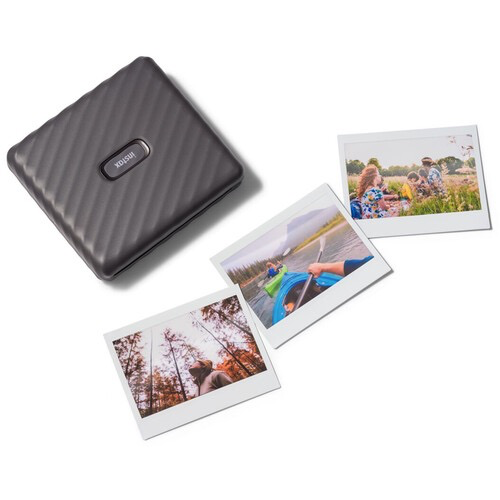 FUJIFILM INSTAX Link Wide Smartphone Printer - Print Photos Instantly from Phone, Wireless Bluetooth, Mocha Gray - Perfect for Travel, Parties & Scrapbooking