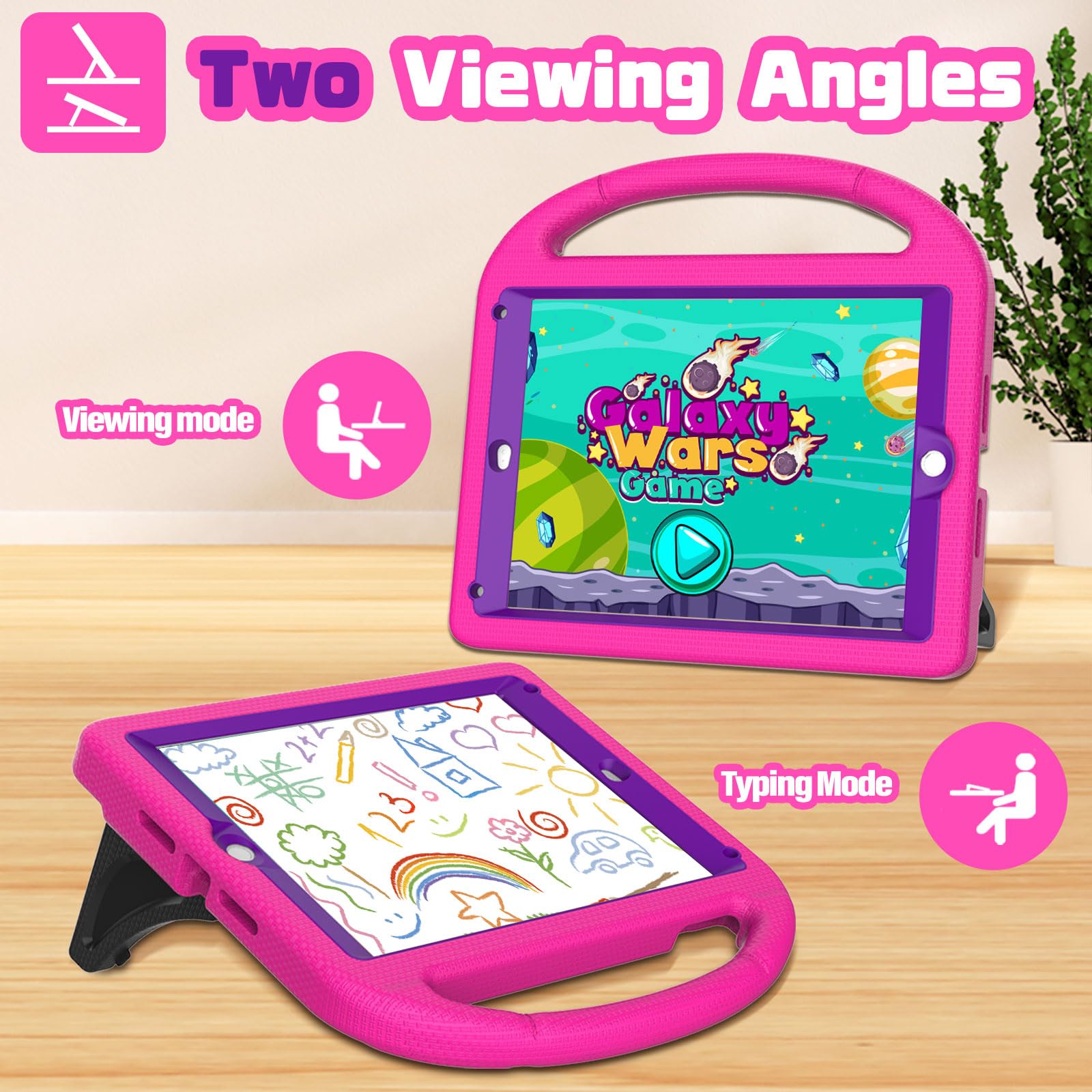 YIHE Shockproof Kids iPad Case for iPad 6th/5th Gen (9.7