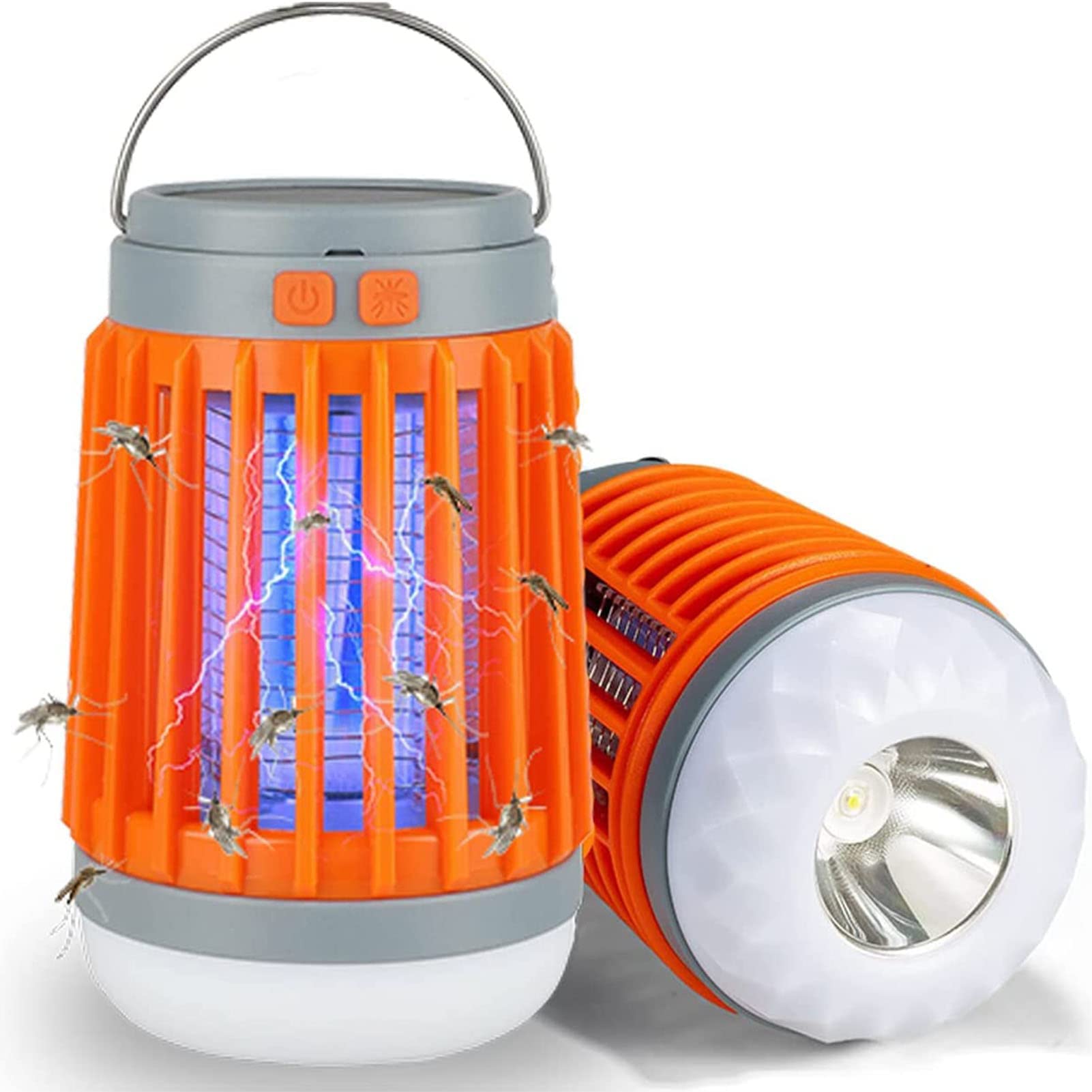 Buzz Blast Pro 2023 - Solar & USB Rechargeable Portable Mosquito Repeller for Indoor & Outdoor Use - Camping, Hiking, Backyard, Patio (1PC)