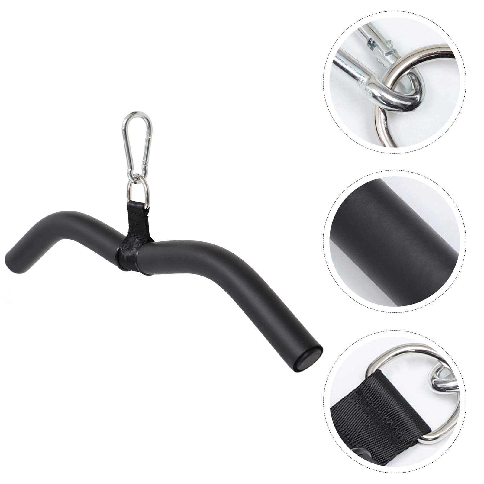 Bicep Pull Bar Set - DIY Fitness Pull-Up Bar & Straight Bar with Cable Attachments for Home Gym Workout | Strength Training Equipment for Arms, Back & Shoulders | Perfect for Home Fitness, CrossFit & Bodybuilding