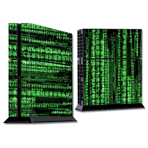 Premium PS4 Console Skin Decal Vinyl Wrap for Sony Playstation 4 - Matrix Code Design | Custom Protective Cover for Gaming Setup & Personalization