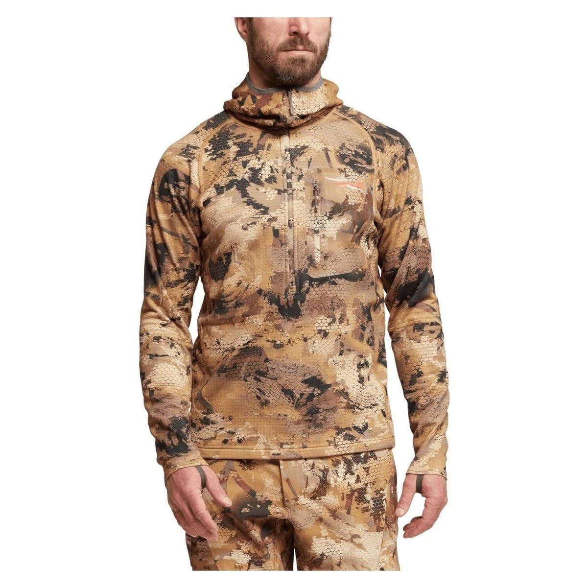 SITKA Gear Men's Grinder Hunting Layering Hoody - Lightweight Camo Jacket for Cold Weather & Outdoor Adventures - Perfect for Hunting, Hiking & Camping