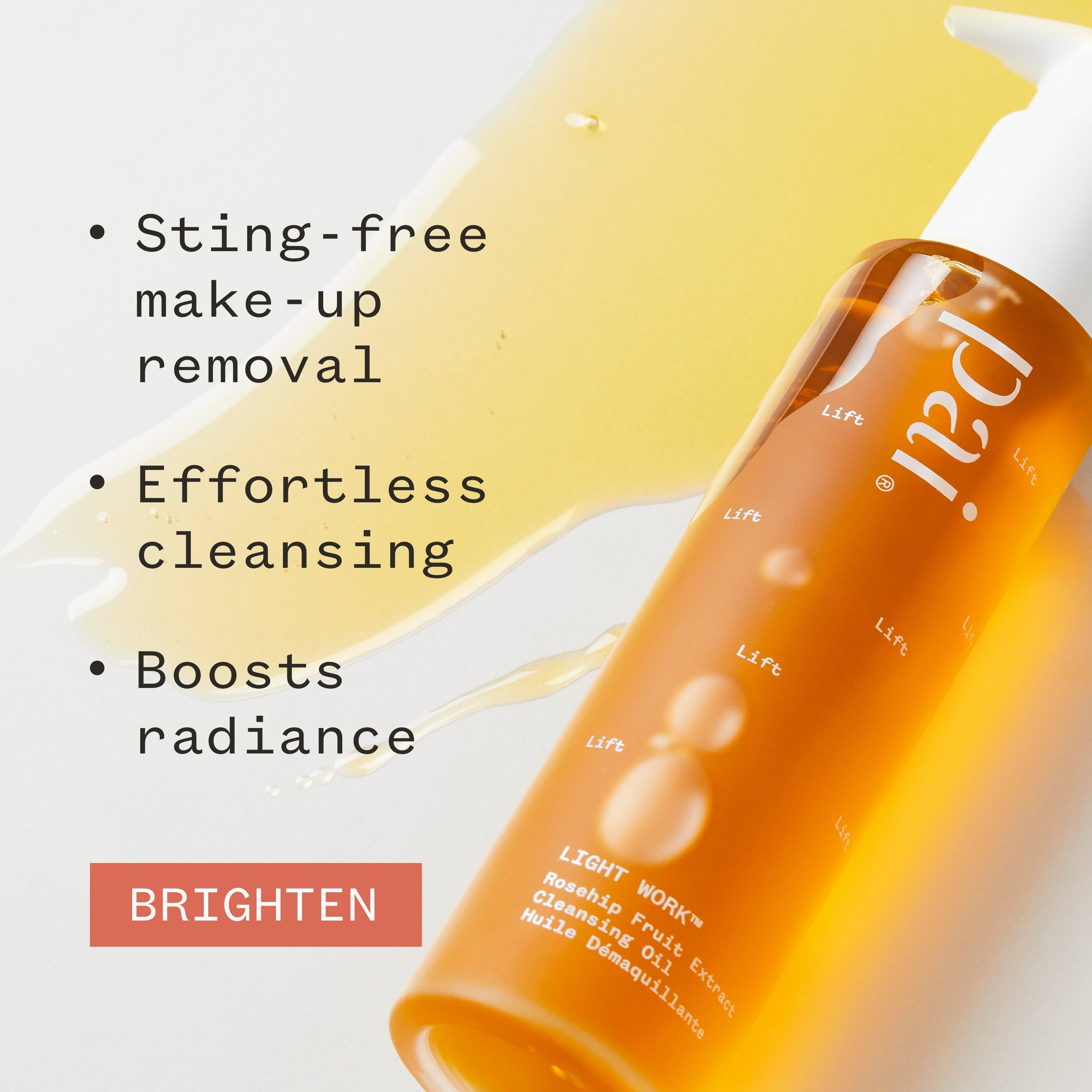 Light Work Cleansing Oil 100ml | Gentle Makeup Remover & Deep Facial Cleanser | Perfect for Daily Skincare & Travel