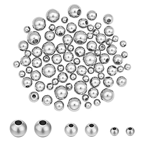 150pcs Stainless Steel Color 4/6/8mm hole:1.5/2/3mm