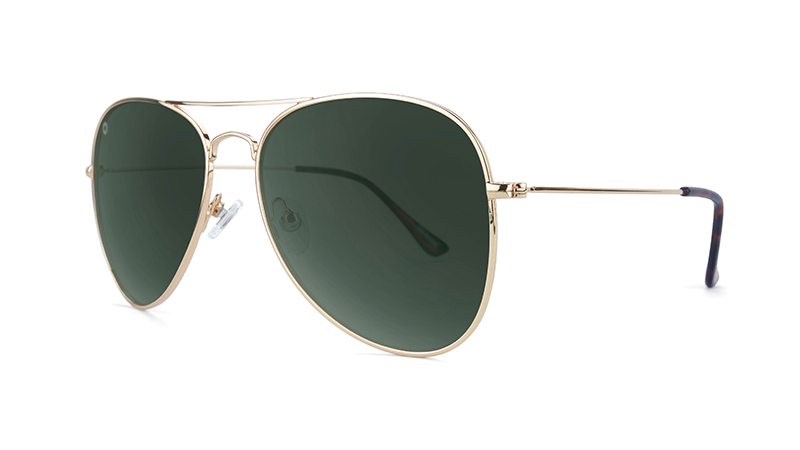 Mile Highs Gold Aviator Sunglasses - Polarized UV Protection for Men & Women - Perfect for Driving, Travel, and Outdoor Adventures