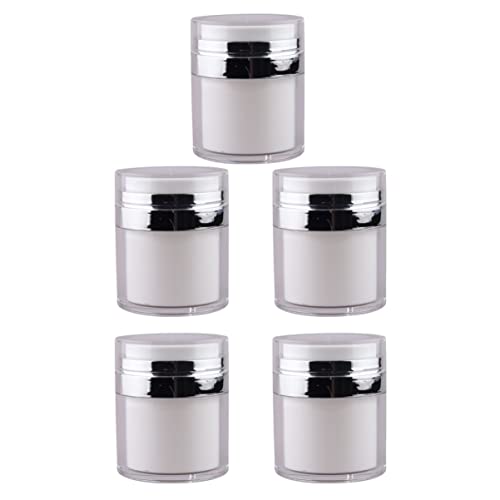 FRCOLOR 4oz Vacuum Cream Jars for Travel - Leak-Proof Cosmetic Containers for Lotions, Creams & Toiletries | Perfect for Airplane Carry-On, Gym Bag & Weekend Getaways