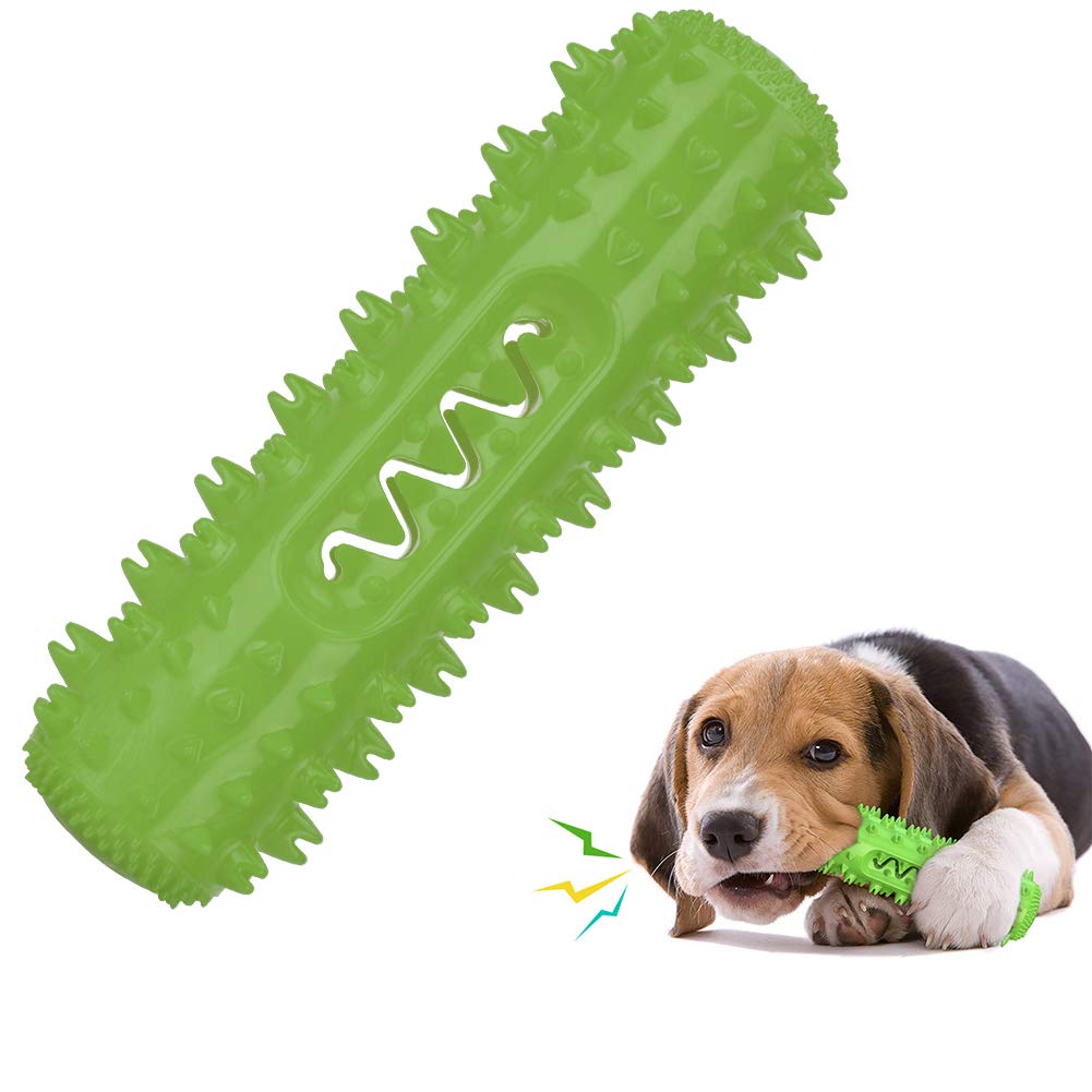 DSHIJIE Dog Toothbrush & Dental Chew Toy - Natural Rubber Teeth Cleaning Chew for Medium & Large Dogs - Promotes Oral Health & Fresh Breath - Perfect for Playtime & Dental Care at Home