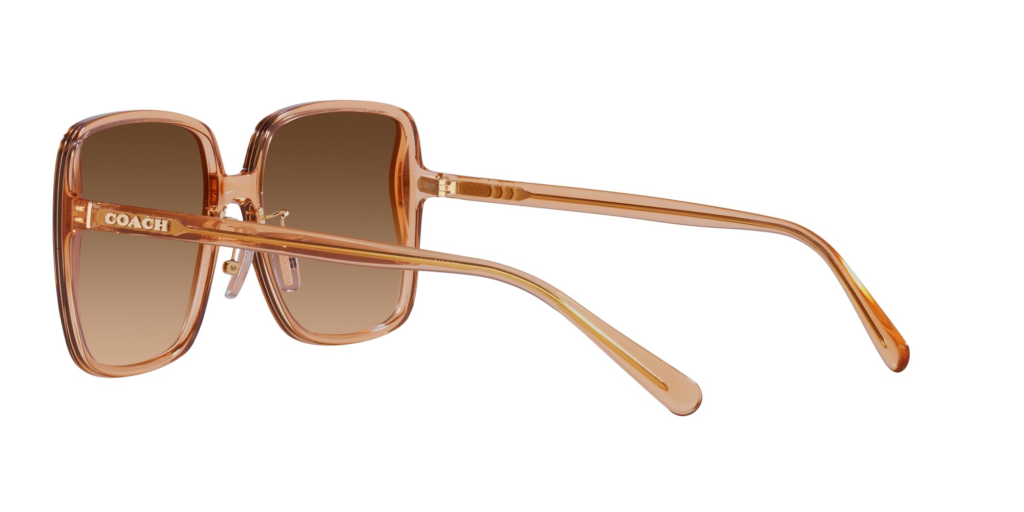 Coach Women's HC8368D Square Sunglasses - UV Protection Fashion Sunglasses for Women, Stylish Square Frame Shades for Driving, Beach & Outdoor Activities