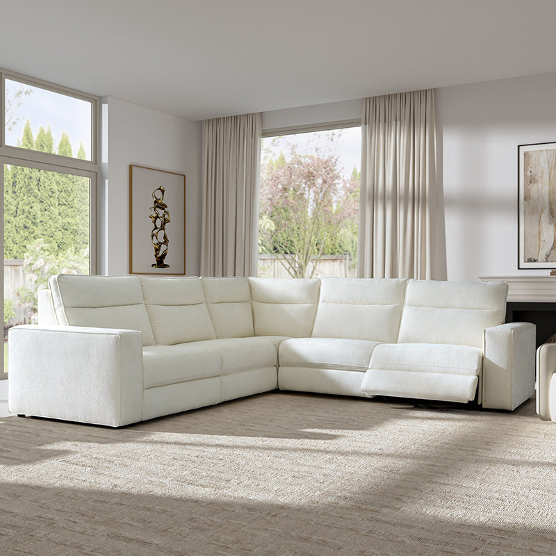 EliteNest Smart Modular Sofa with Power Recliners - Easy Assembly, Customizable Living Room Furniture for Modern Home & Entertainment Spaces