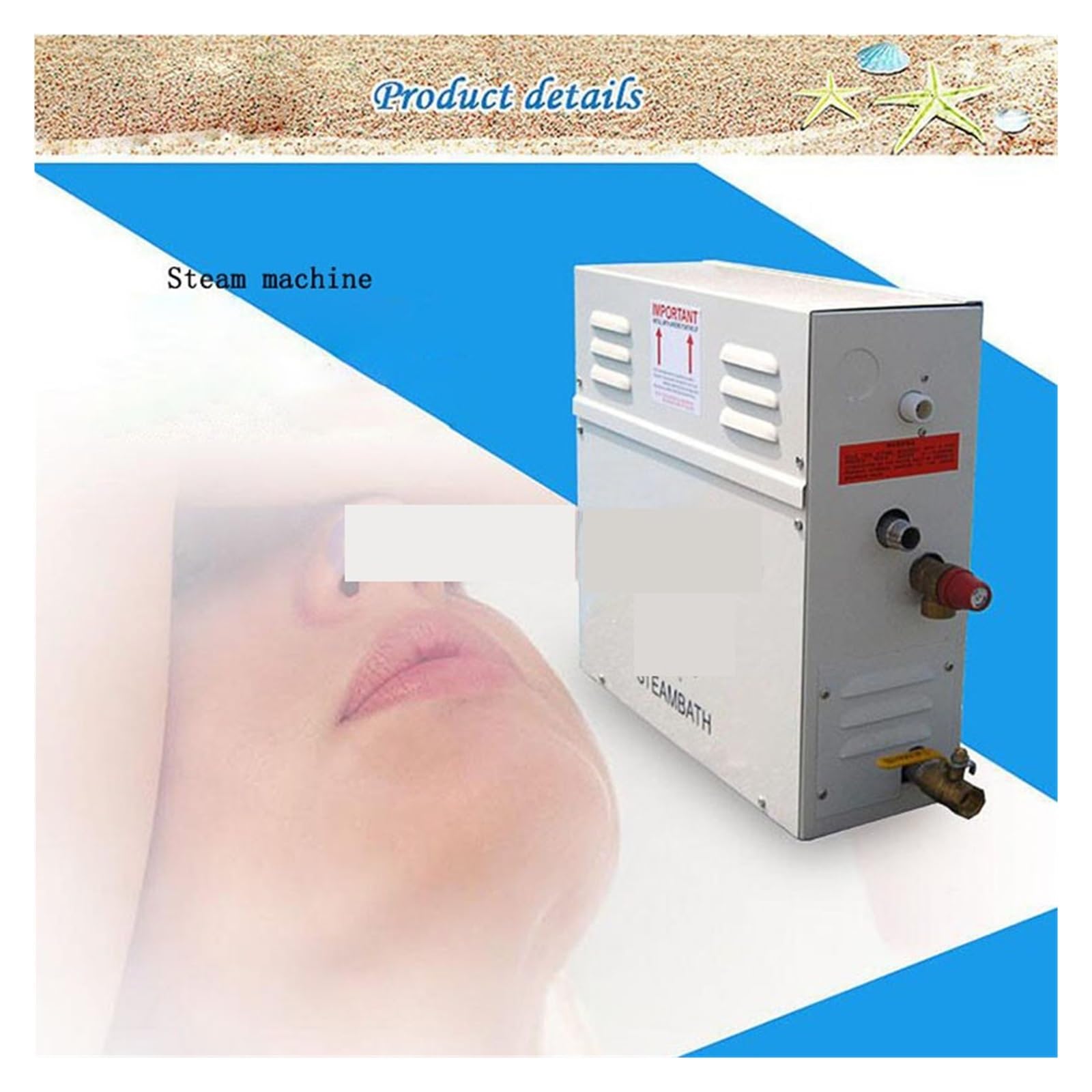 Fast Heating Sauna Heater - Portable & Eco-Friendly Home Sauna Steam Generator for Bathroom, Easy to Install & Control Wet Steam Machine | Perfect for Home Spa, Relaxation & Detox Therapy