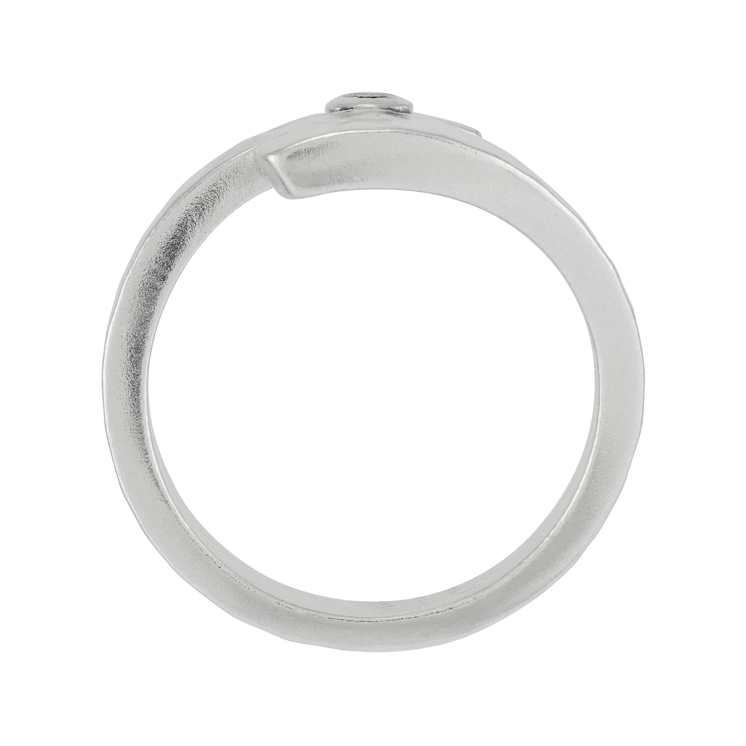 Silpada 'Modern Way' Sterling Silver Diamond Ring for Women - Elegant & Timeless Jewelry for Weddings, Anniversaries & Special Occasions