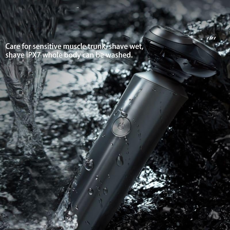 Men's Electric Shaver - 3D Rotary Shaving System with 3 Floating Heads, IPX7 Waterproof, USB Rechargeable Beard Trimmer for Smooth Shaving | Perfect for Travel, Gym & Daily Grooming Routine