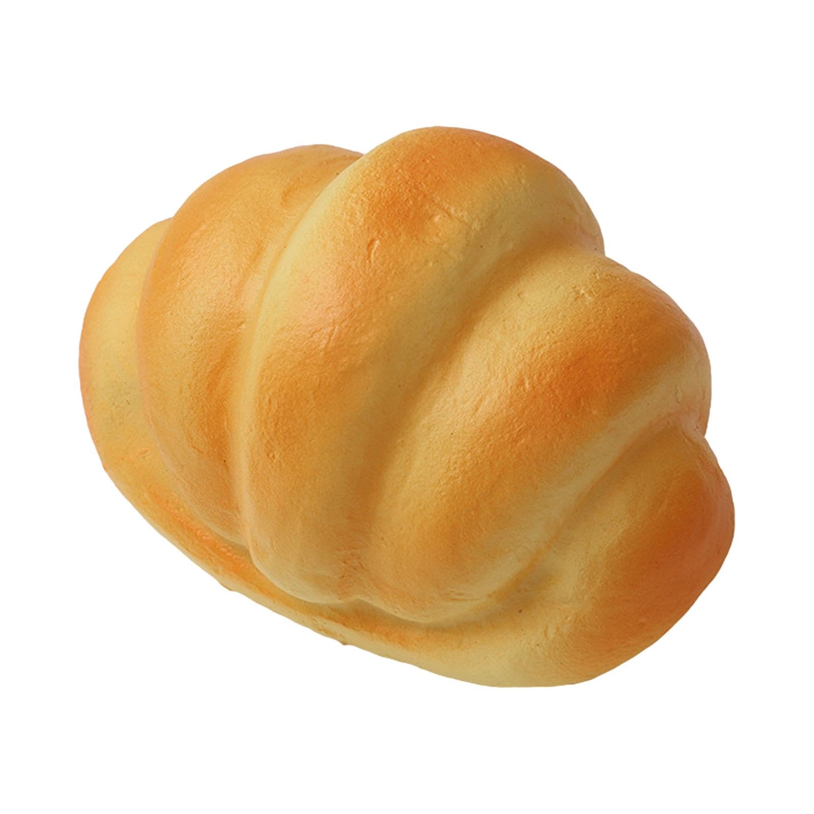 Soft Realistic Bread Squeeze Toy - Stress Relief & Anxiety Relief for Kids & Adults - Fun Artificial Bread Stress Ball for Office, Home, School & Travel Use