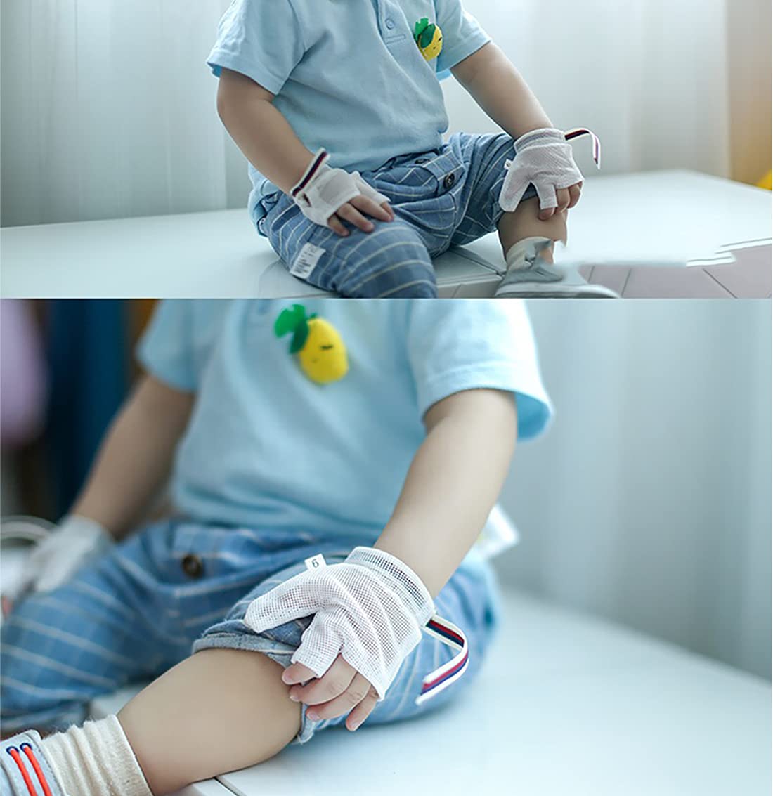 **Thumb Sucking Guard for Kids - Finger Sucking Prevention Treatment Kit (1 Pair) - Safe & Comfortable for Ages 6 Months to 7 Years - Perfect for Daytime & Nighttime Use**    *优化说明：*   - 符合SEO规范，包含核心关键词（thumb sucking guard, finger sucking prevention）   - 明确产品功能（prevention treatment）   - 突出适用年龄（6 months to 7 years）   - 增加使用场景（daytime & nighttime use）