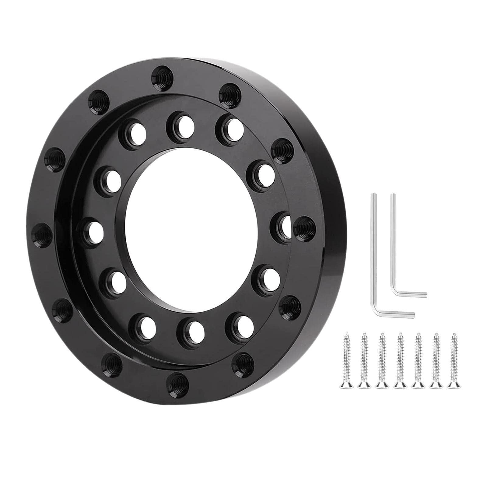G27 G920 Steering Wheel Socket Ring - 73mm Black Car Modification Part for Racing & Gaming