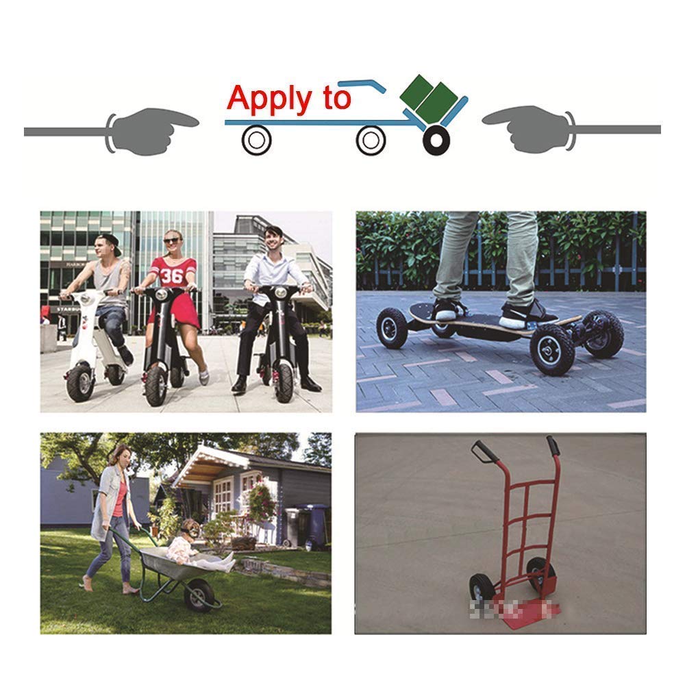 **JYCCH 8-Inch 200X50 Electric Scooter Tires - Non-Slip, Wear-Resistant Pneumatic Wheels with Bearing Options (10mm Red) - Easy Installation for 2/4 Wheel E-Scooters - Perfect for Commuting & Urban Travel**
