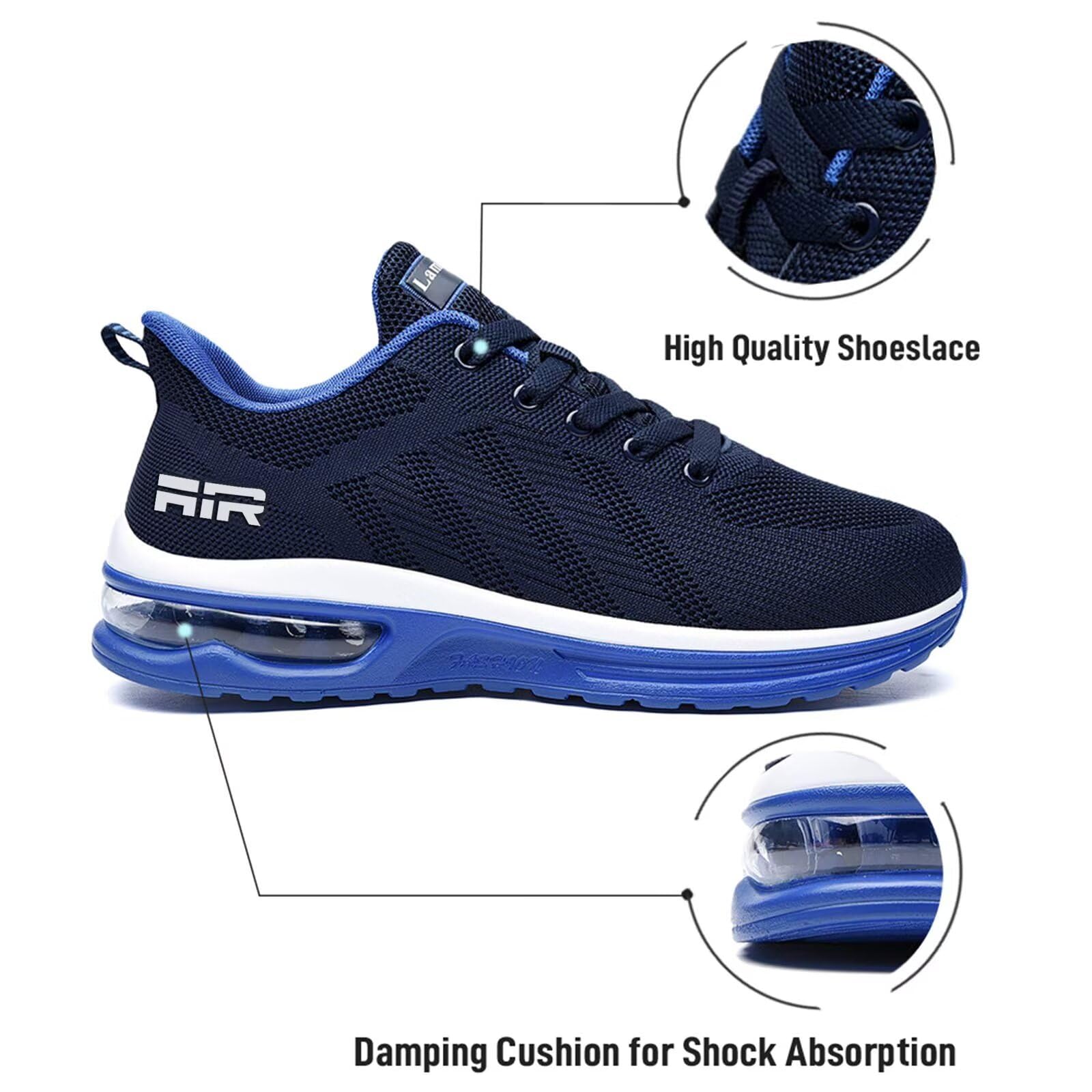Lamincoa Women's Lightweight Walking & Running Shoes - Breathable Mesh Sneakers with Non-Slip Air Cushion for Gym, Tennis, Workout & Sports | Perfect for Jogging, Training & Everyday Wear
